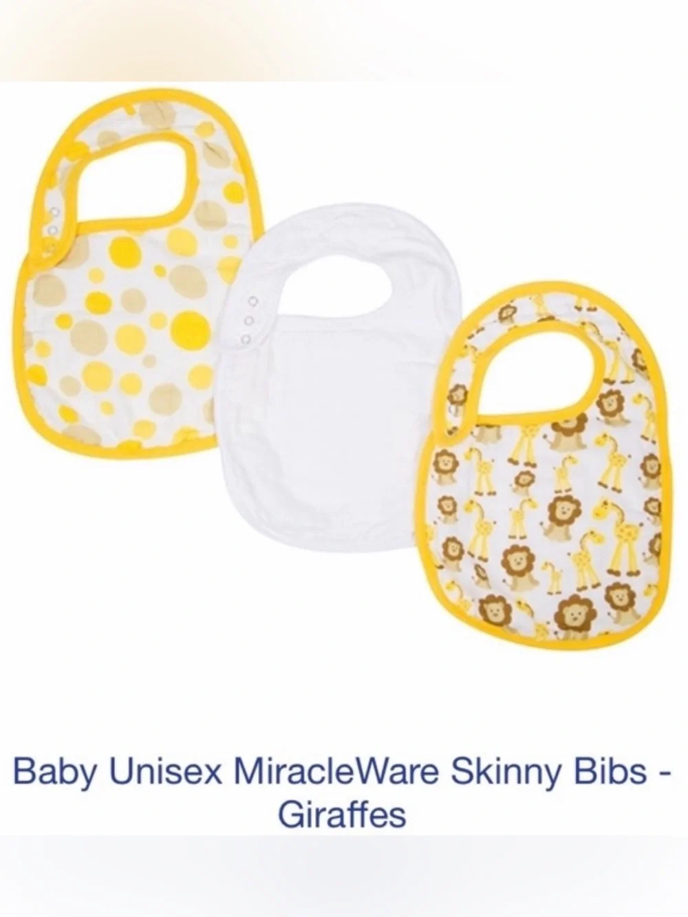 •NEW•{2 SETS} Miracle Ware Skinny Bib 3-Pack Set Bundle